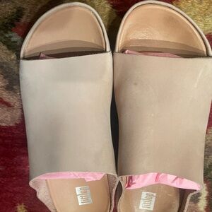 Fitflop Cream and Pink Women's Mules